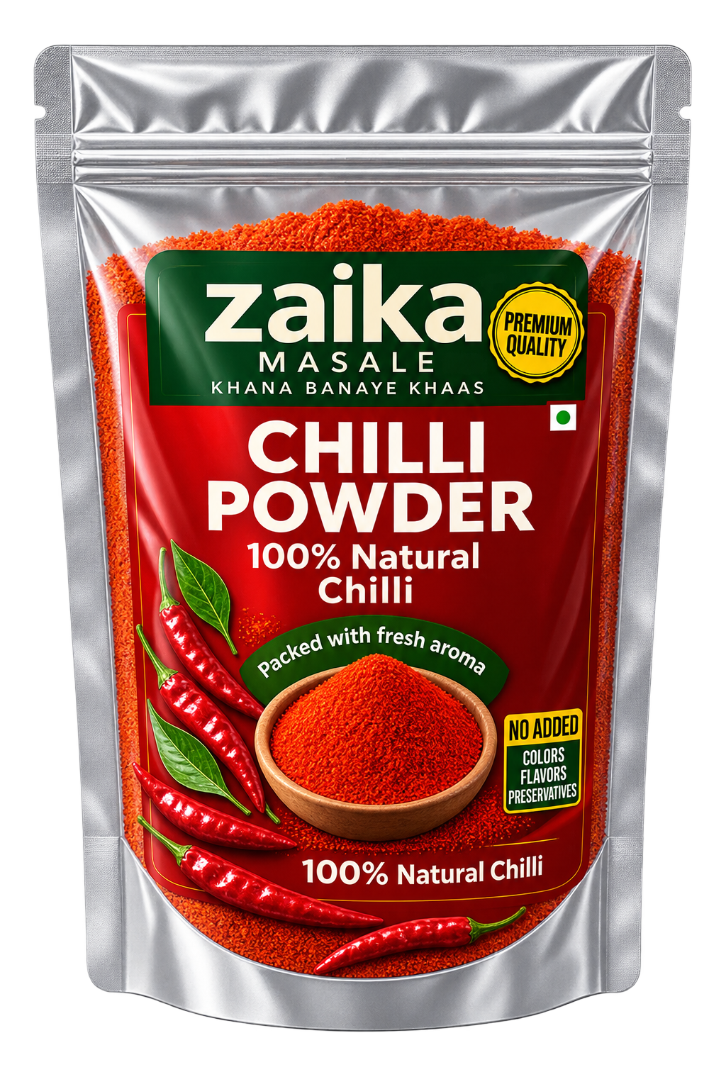 Zaika Masale Premium Red Chilli Powder | Rich Color, Bold Flavor & Authentic Indian Spice